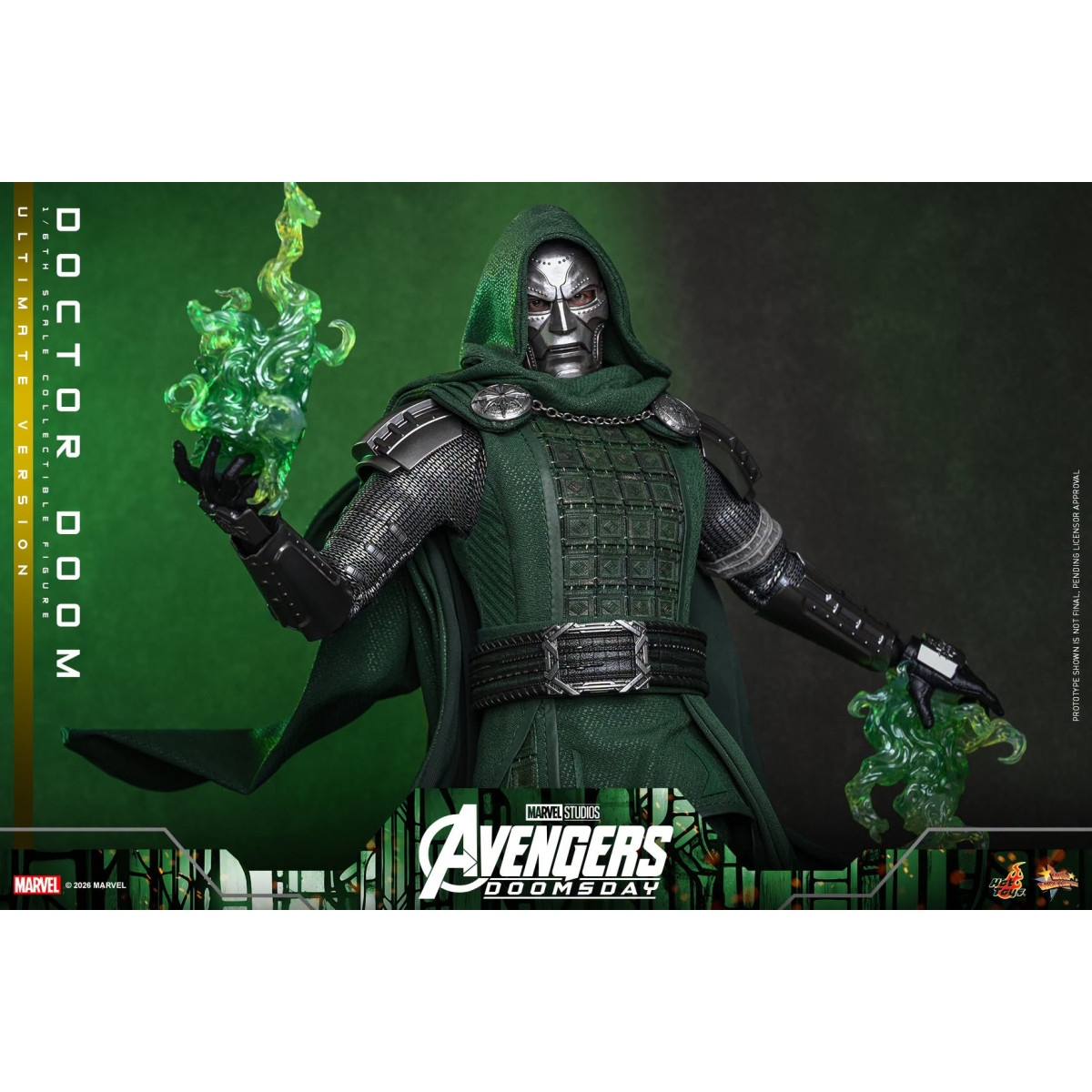 Hot Toys – Doctor Doom, Ultimate-Version MMS907, Maßstab 1:6 – Avengers: Doomsday