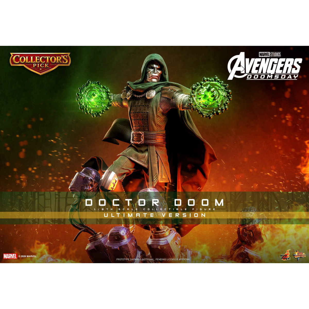 Hot Toys – Doctor Doom, Ultimate-Version MMS907, Maßstab 1:6 – Avengers: Doomsday