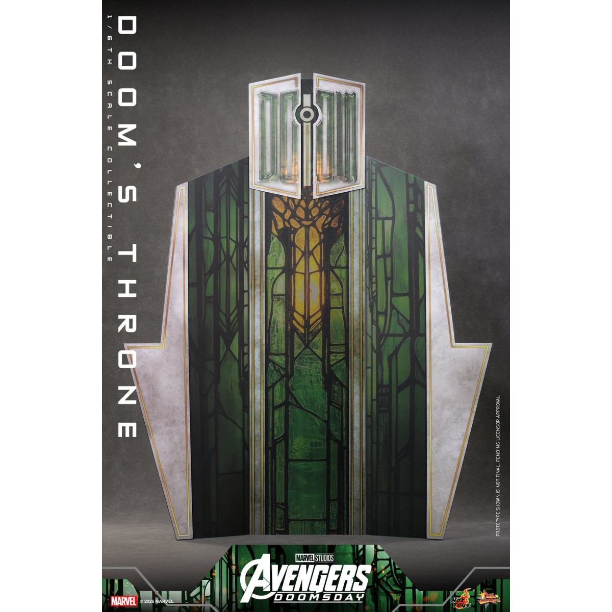 Hot Toys – „ Doom ’s Throne“ MMS, Maßstab 1:6 – „ Avengers: Doomsday“