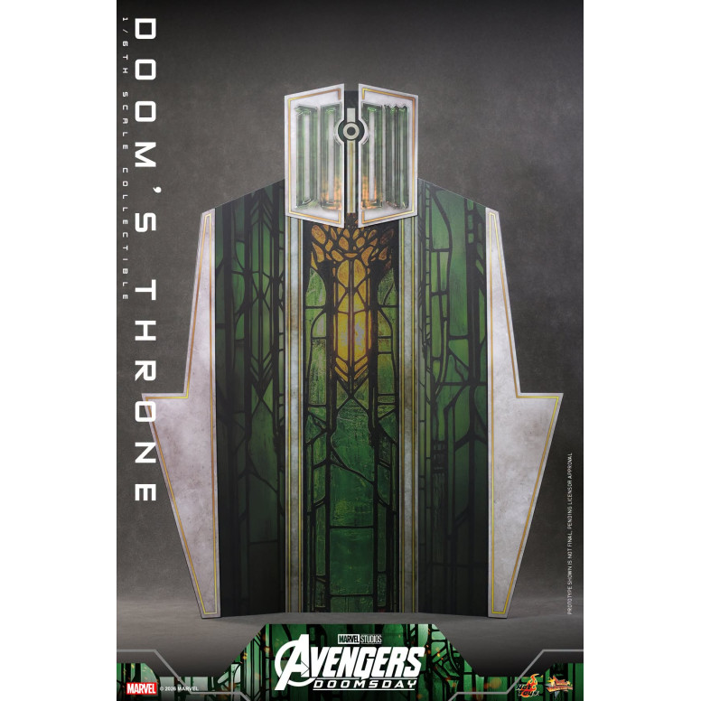 Hot Toys – „ Doom ’s Throne“ MMS, Maßstab 1:6 – „ Avengers: Doomsday“