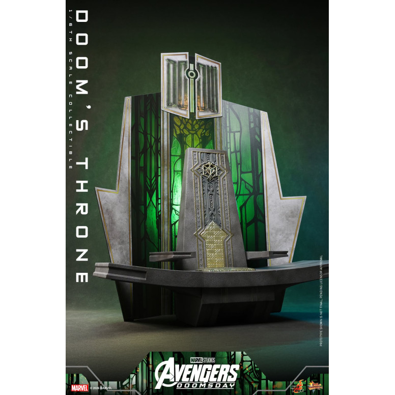 Hot Toys – „ Doom ’s Throne“ MMS, Maßstab 1:6 – „ Avengers: Doomsday“