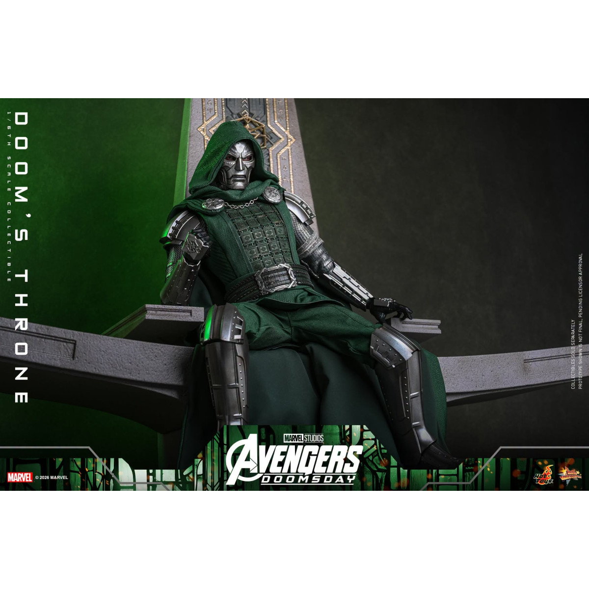 Hot Toys – „ Doom ’s Throne“ MMS, Maßstab 1:6 – „ Avengers: Doomsday“