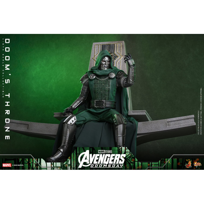 Hot Toys – „ Doom ’s Throne“ MMS, Maßstab 1:6 – „ Avengers: Doomsday“
