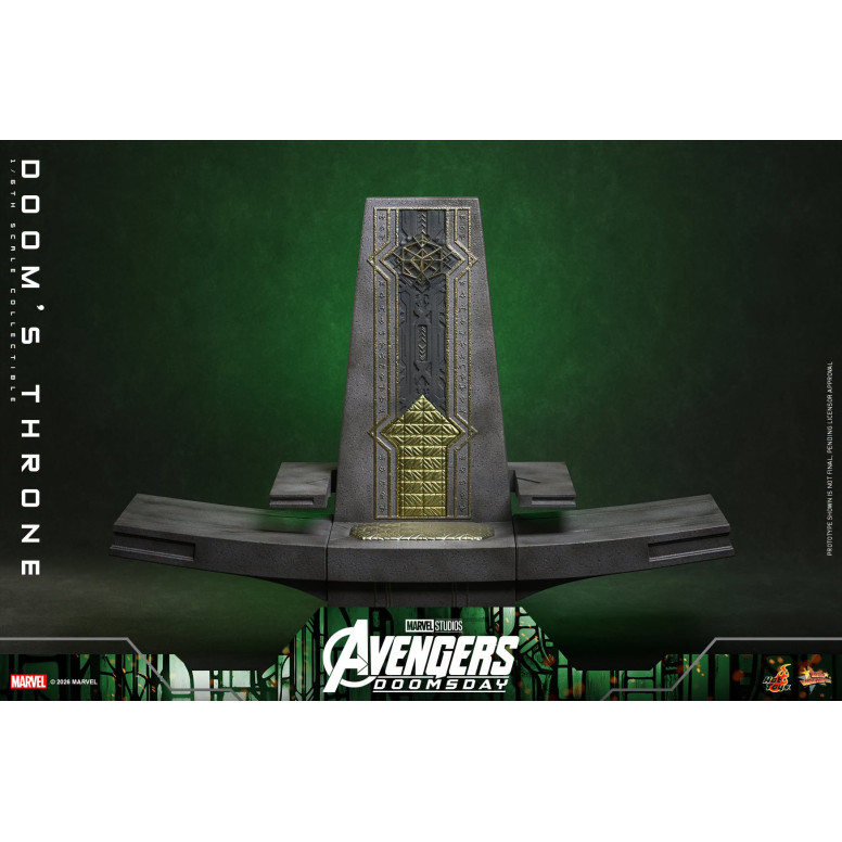 Hot Toys – „ Doom ’s Throne“ MMS, Maßstab 1:6 – „ Avengers: Doomsday“
