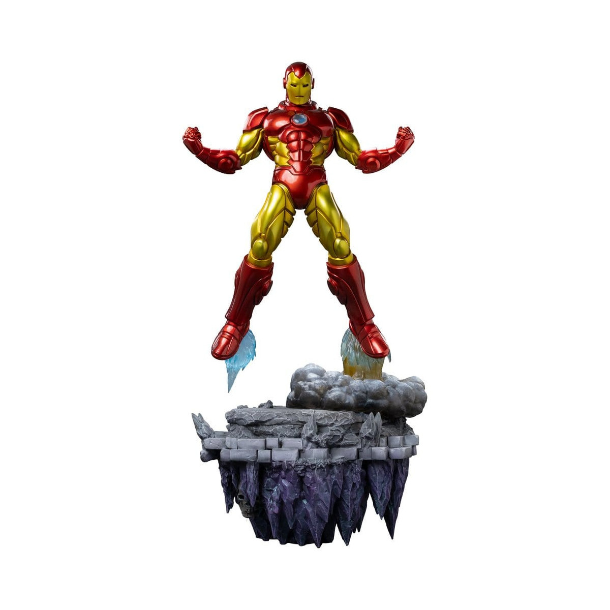 Iron Studios Marvel – „ Iron Man “ Deluxe Art, Maßstab 1:10 – „Infinity Gauntlet“-Diorama