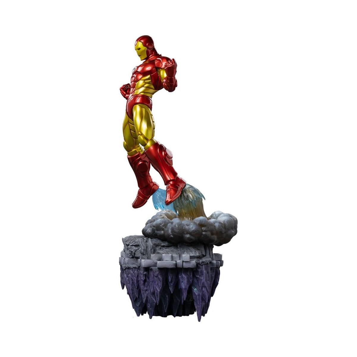 Iron Studios Marvel – „ Iron Man “ Deluxe Art, Maßstab 1:10 – „Infinity Gauntlet“-Diorama