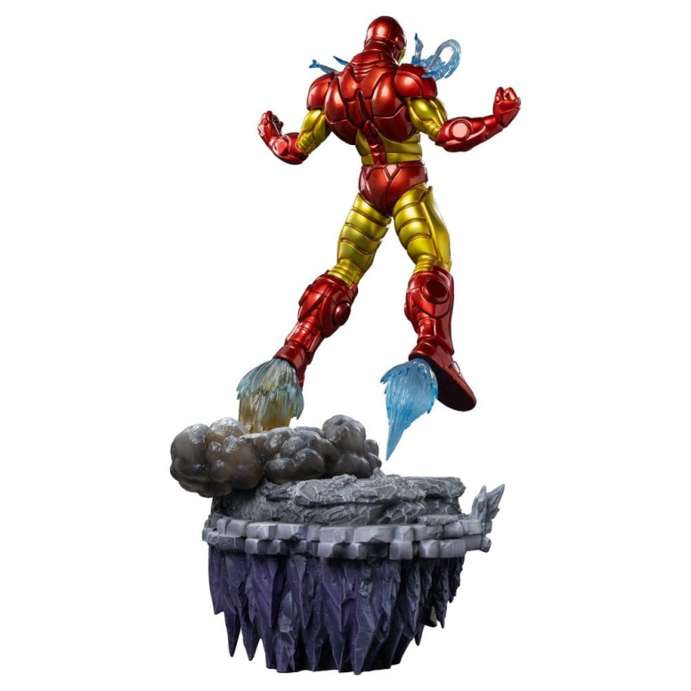Iron Studios Marvel – „ Iron Man “ Deluxe Art, Maßstab 1:10 – „Infinity Gauntlet“-Diorama