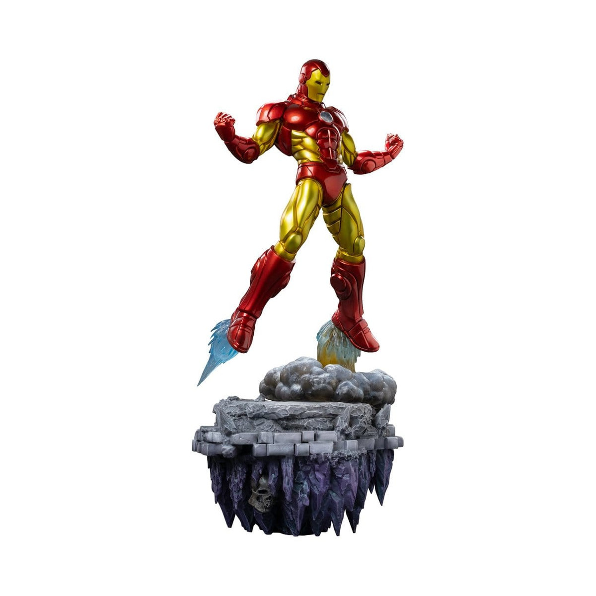 Iron Studios Marvel – „ Iron Man “ Deluxe Art, Maßstab 1:10 – „Infinity Gauntlet“-Diorama