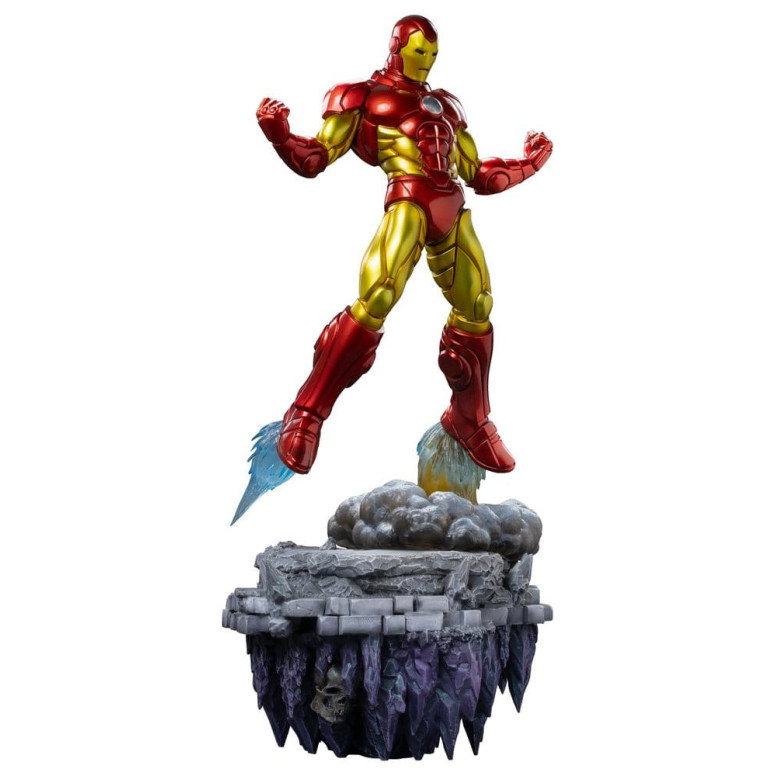 Iron Studios Marvel – „ Iron Man “ Deluxe Art, Maßstab 1:10 – „Infinity Gauntlet“-Diorama