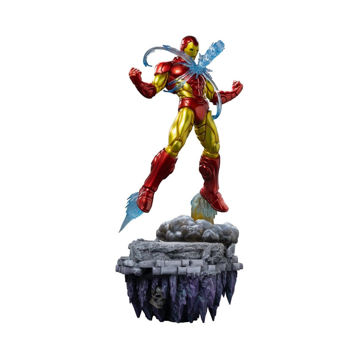 Iron Studios Marvel – „ Iron Man “ Deluxe Art, Maßstab 1:10 – „Infinity Gauntlet“-Diorama