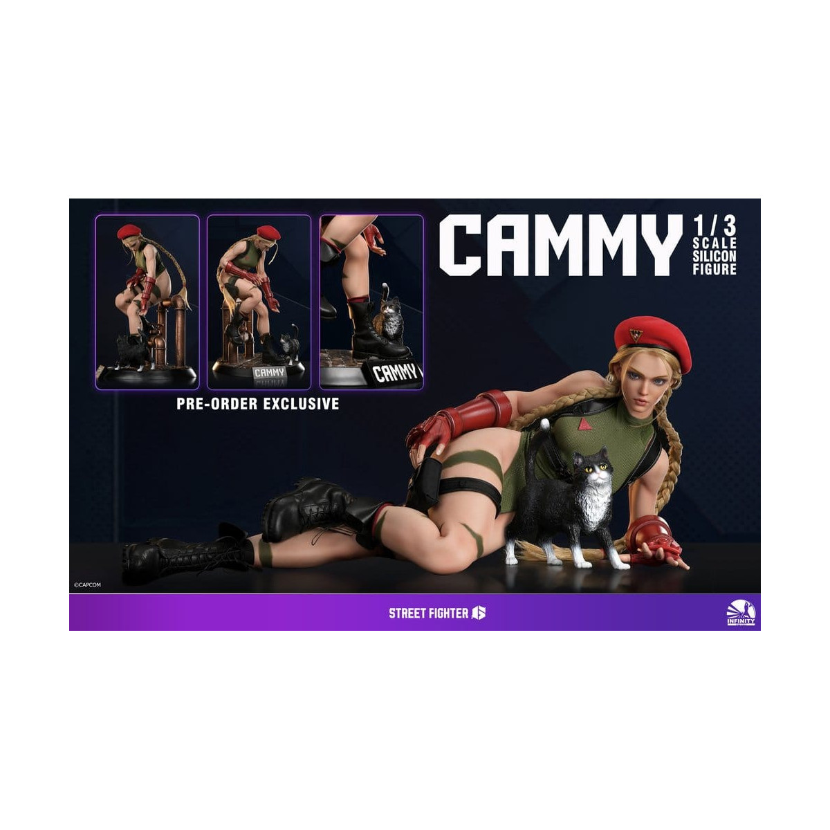 Infinity Studio – „ Street Fighter “ 6 – Actionfigur „CAMMY“ aus Vollsilikon im Maßstab 1:3
