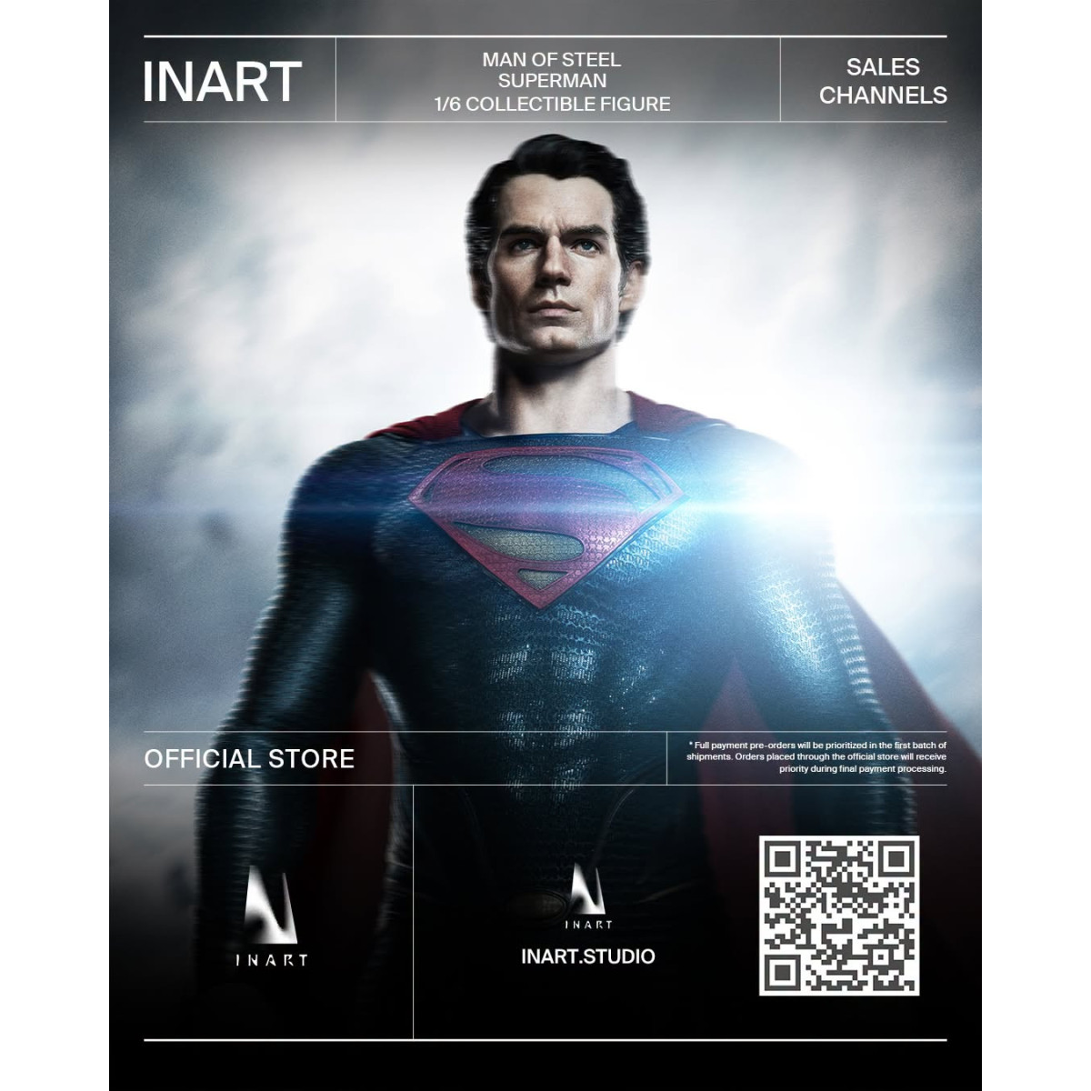 INART –  „ Superman “ Sammlerfigur im Maßstab 1:6 – Man of Steel (2013)