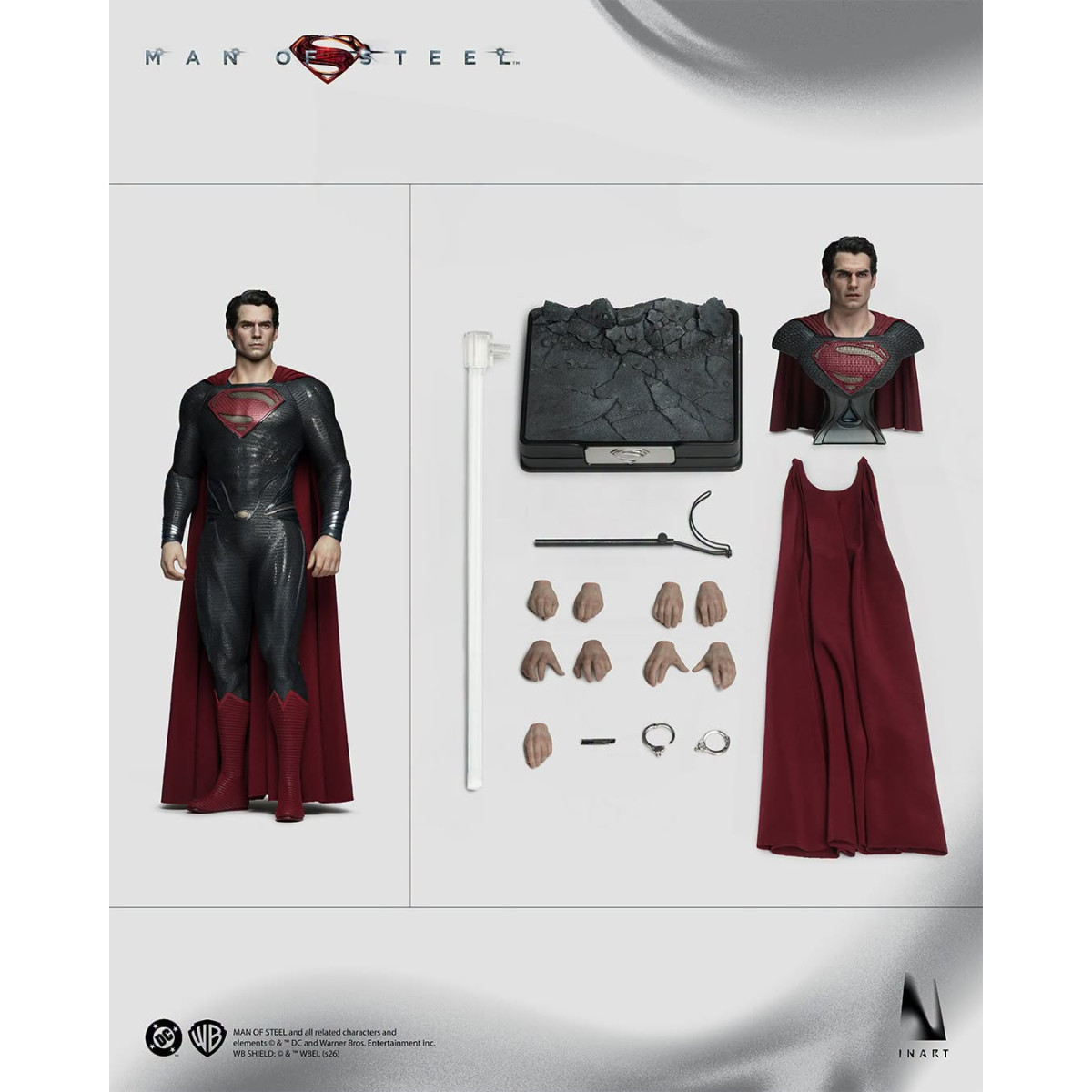 INART –  „ Superman “ Sammlerfigur im Maßstab 1:6 – Man of Steel (2013)