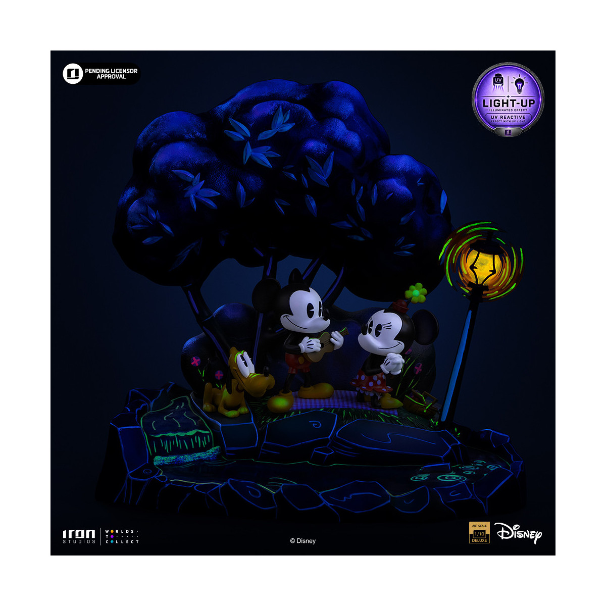 Iron Studios „ Disney “ Classics – „ Micky Maus “, „Minnie und Pluto im Park“ DX Art, Maßstab 1:10