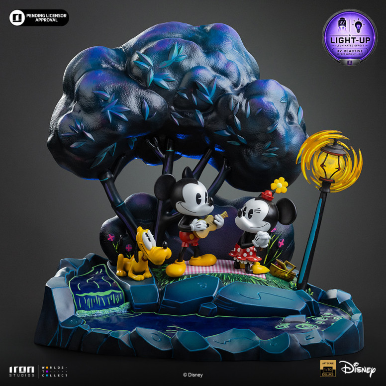 Iron Studios „ Disney “ Classics – „ Micky Maus “, „Minnie und Pluto im Park“ DX Art, Maßstab 1:10