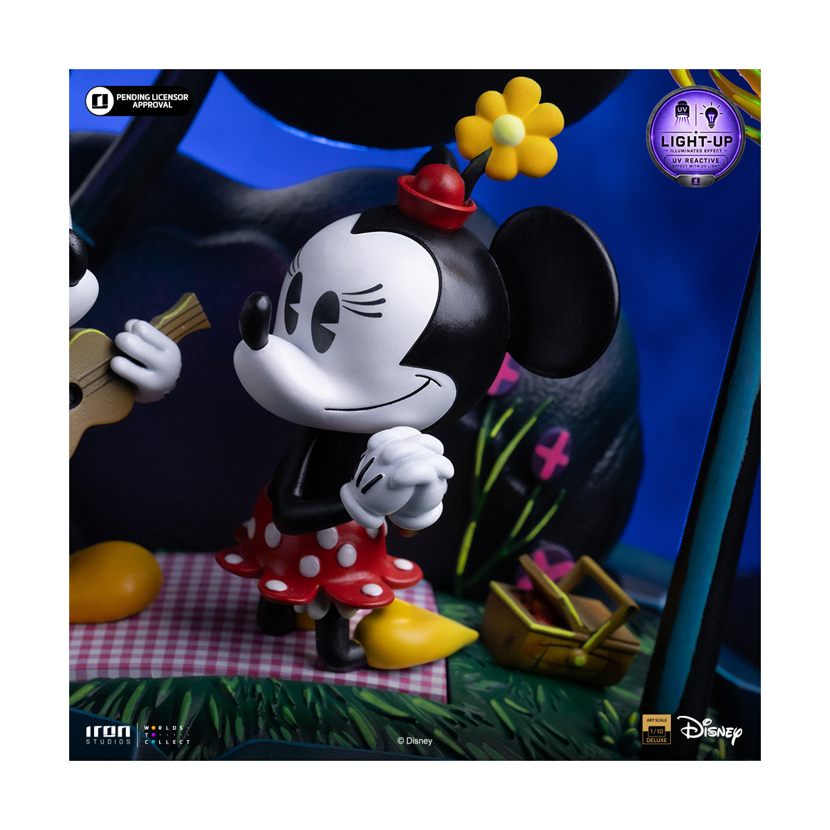 Iron Studios „ Disney “ Classics – „ Micky Maus “, „Minnie und Pluto im Park“ DX Art, Maßstab 1:10