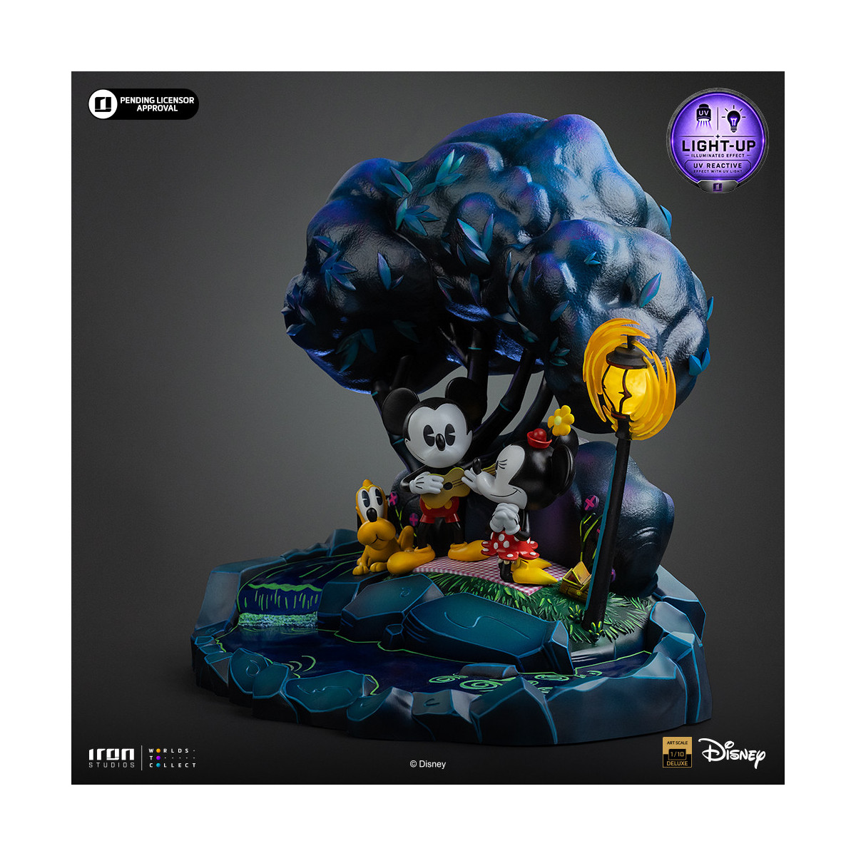 Iron Studios „ Disney “ Classics – „ Micky Maus “, „Minnie und Pluto im Park“ DX Art, Maßstab 1:10