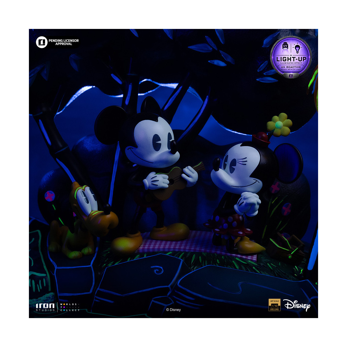 Iron Studios „ Disney “ Classics – „ Micky Maus “, „Minnie und Pluto im Park“ DX Art, Maßstab 1:10