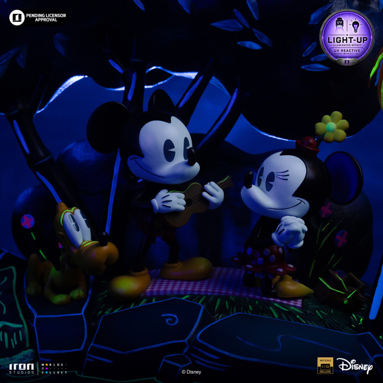 Iron Studios „ Disney “ Classics – „ Micky Maus “, „Minnie und Pluto im Park“ DX Art, Maßstab 1:10