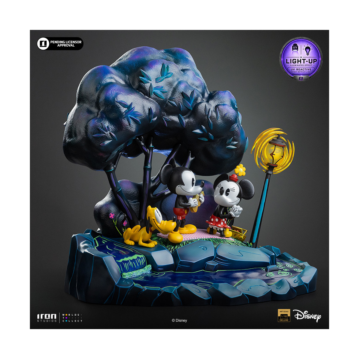 Iron Studios „ Disney “ Classics – „ Micky Maus “, „Minnie und Pluto im Park“ DX Art, Maßstab 1:10