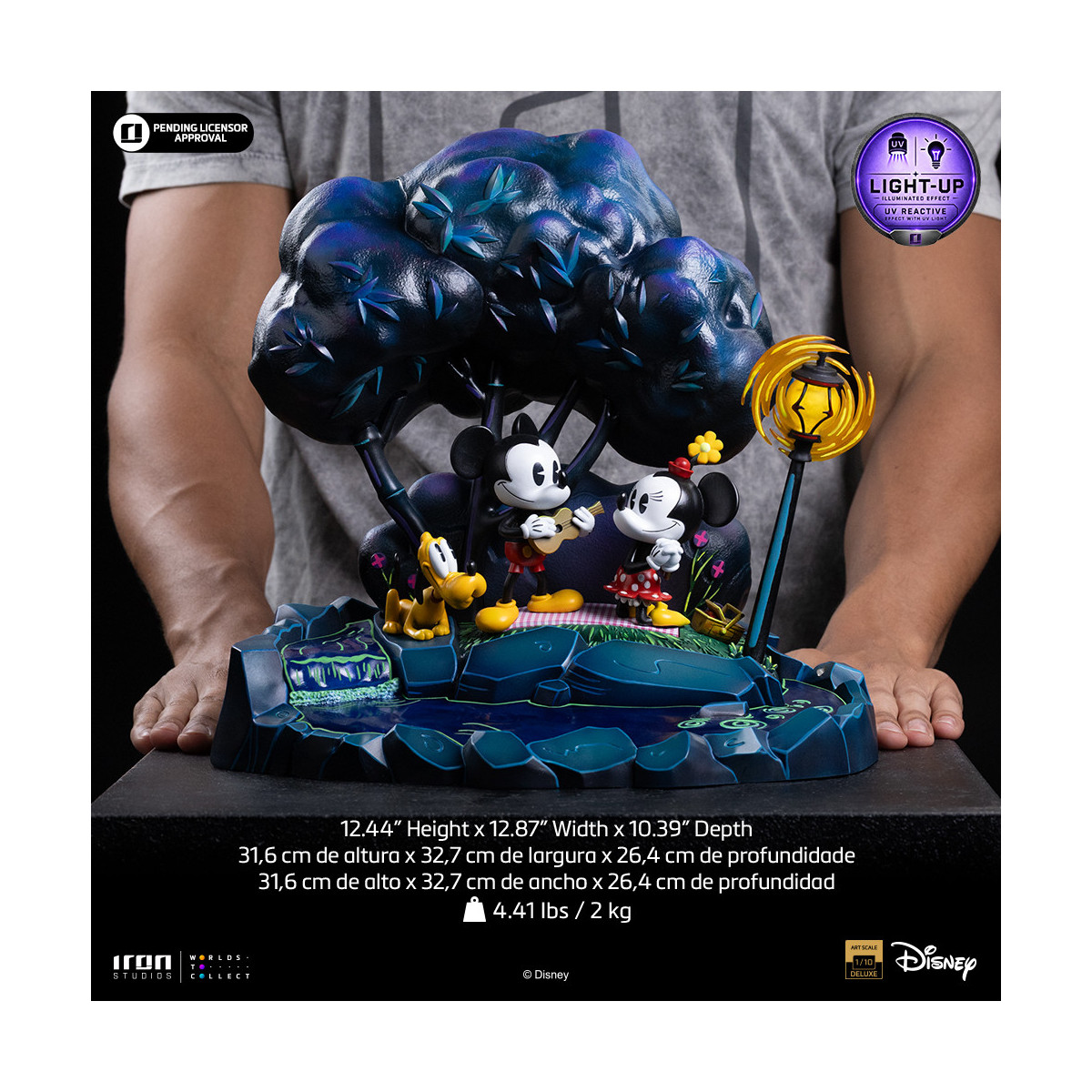 Iron Studios „ Disney “ Classics – „ Micky Maus “, „Minnie und Pluto im Park“ DX Art, Maßstab 1:10