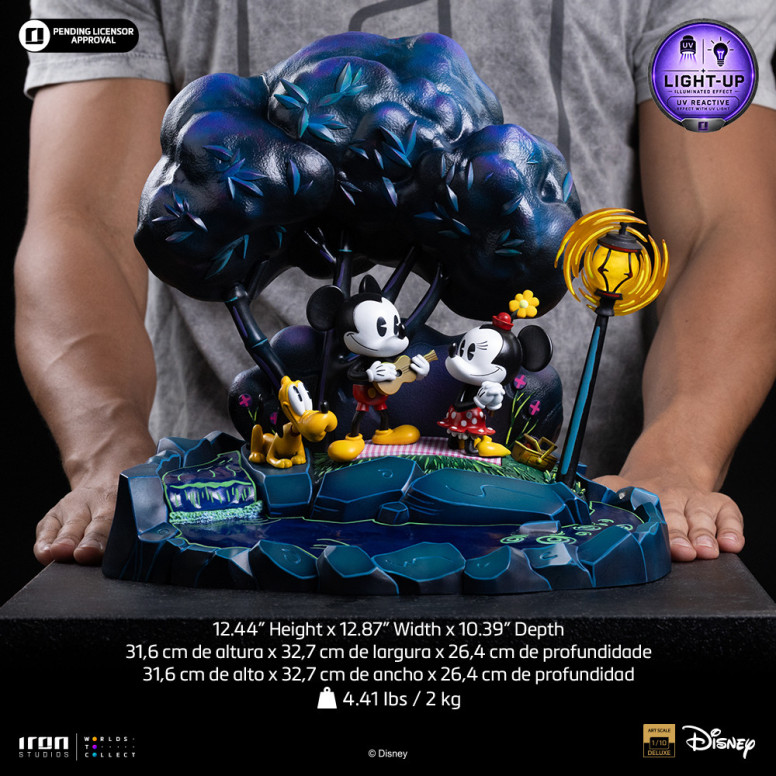 Iron Studios „ Disney “ Classics – „ Micky Maus “, „Minnie und Pluto im Park“ DX Art, Maßstab 1:10