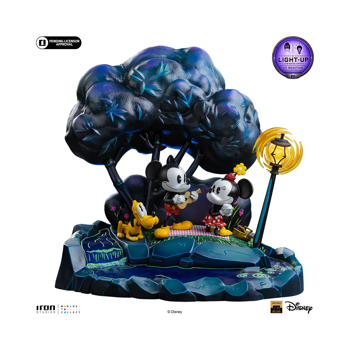 Iron Studios „ Disney “ Classics – „ Micky Maus “, „Minnie und Pluto im Park“ DX Art, Maßstab 1:10