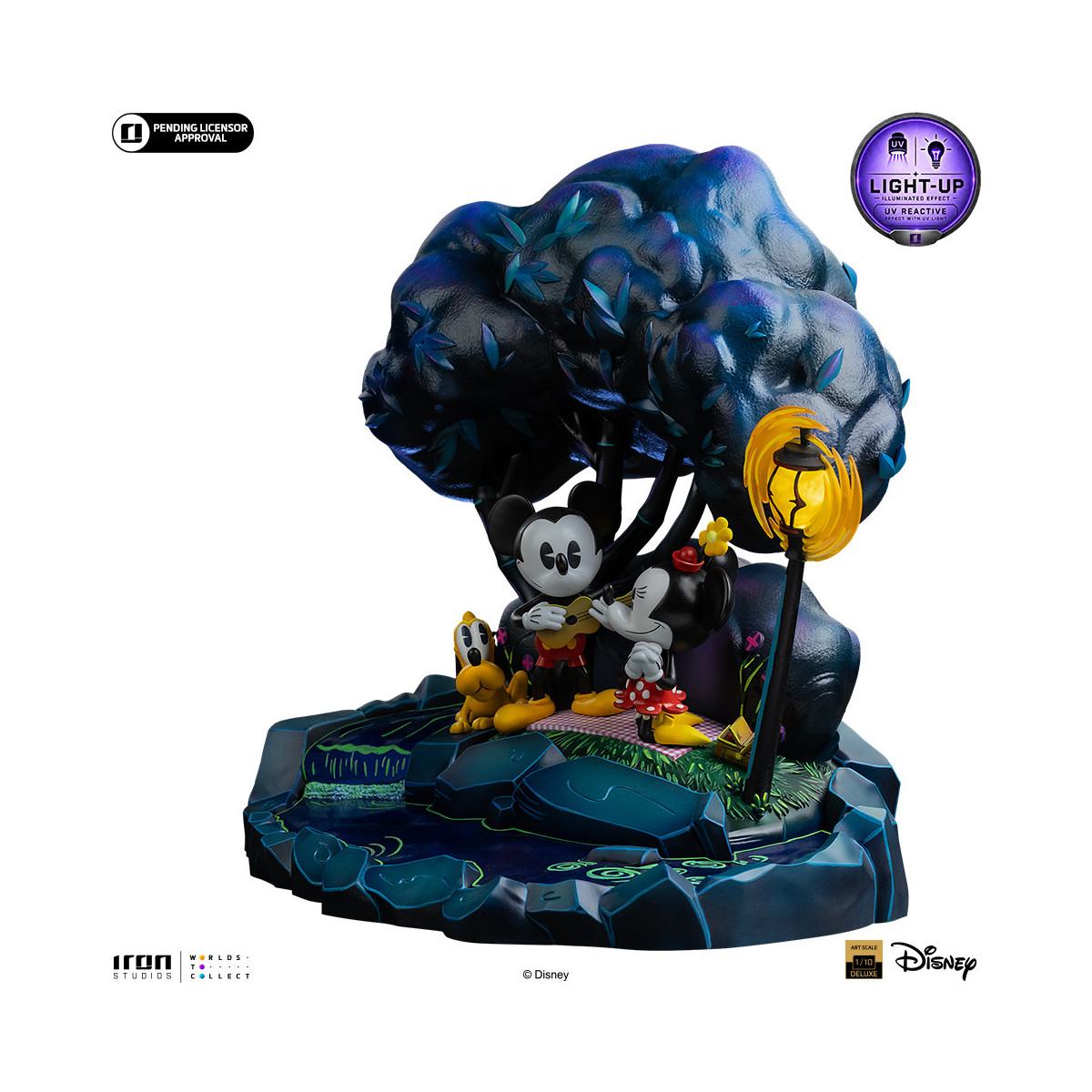 Iron Studios „ Disney “ Classics – „ Micky Maus “, „Minnie und Pluto im Park“ DX Art, Maßstab 1:10