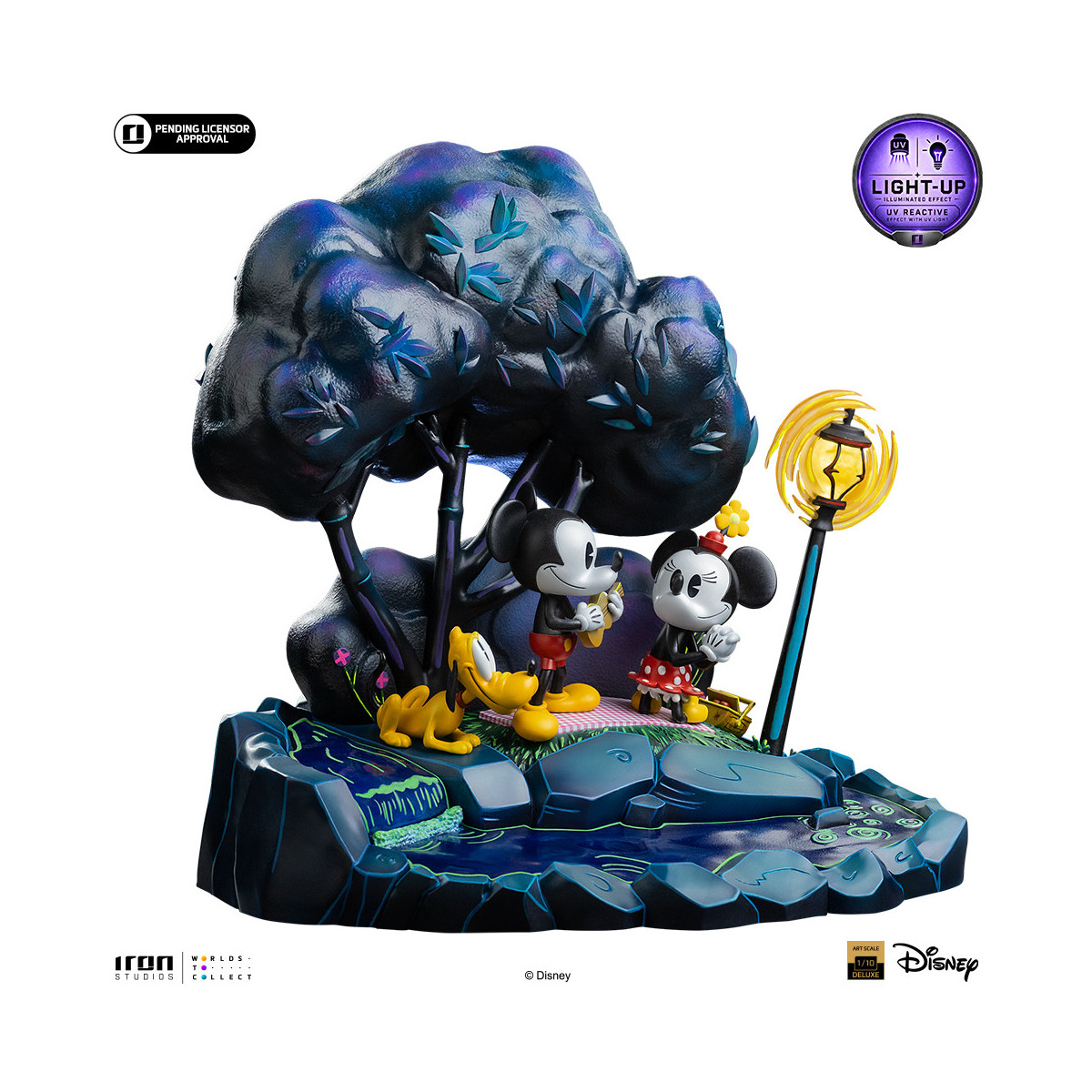 Iron Studios „ Disney “ Classics – „ Micky Maus “, „Minnie und Pluto im Park“ DX Art, Maßstab 1:10