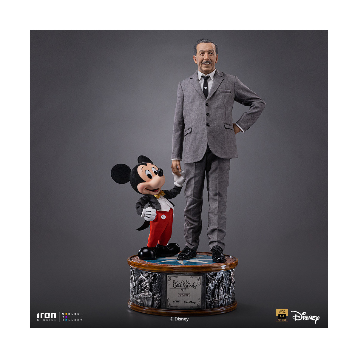 Iron Studios „ Disney “ Classics – Walt „ Disney “ & „ Micky Maus “ Mouse Legacy Replica 1:4