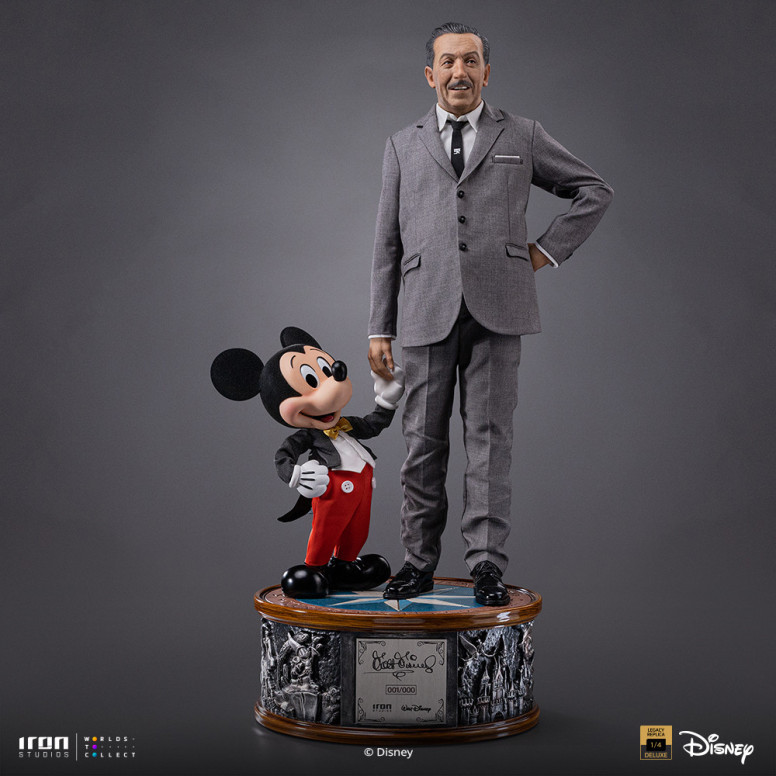 Iron Studios „ Disney “ Classics – Walt „ Disney “ & „ Micky Maus “ Mouse Legacy Replica 1:4