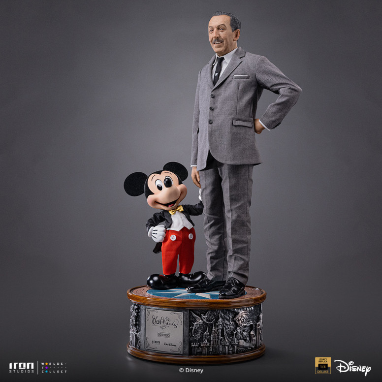 Iron Studios „ Disney “ Classics – Walt „ Disney “ & „ Micky Maus “ Mouse Legacy Replica 1:4