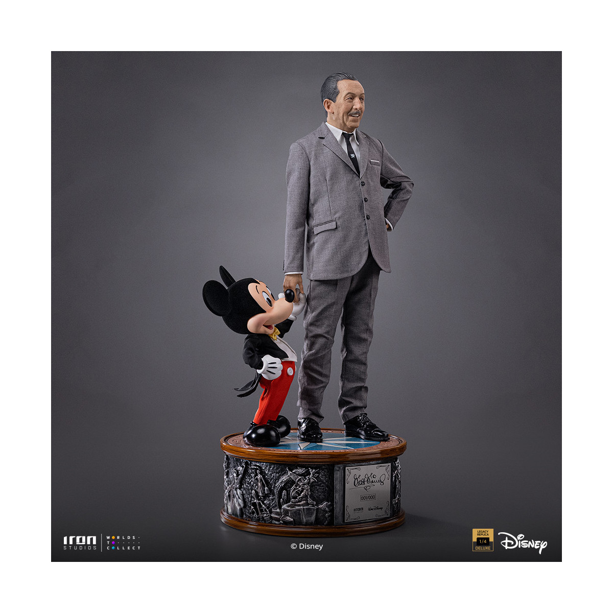 Iron Studios „ Disney “ Classics – Walt „ Disney “ & „ Micky Maus “ Mouse Legacy Replica 1:4