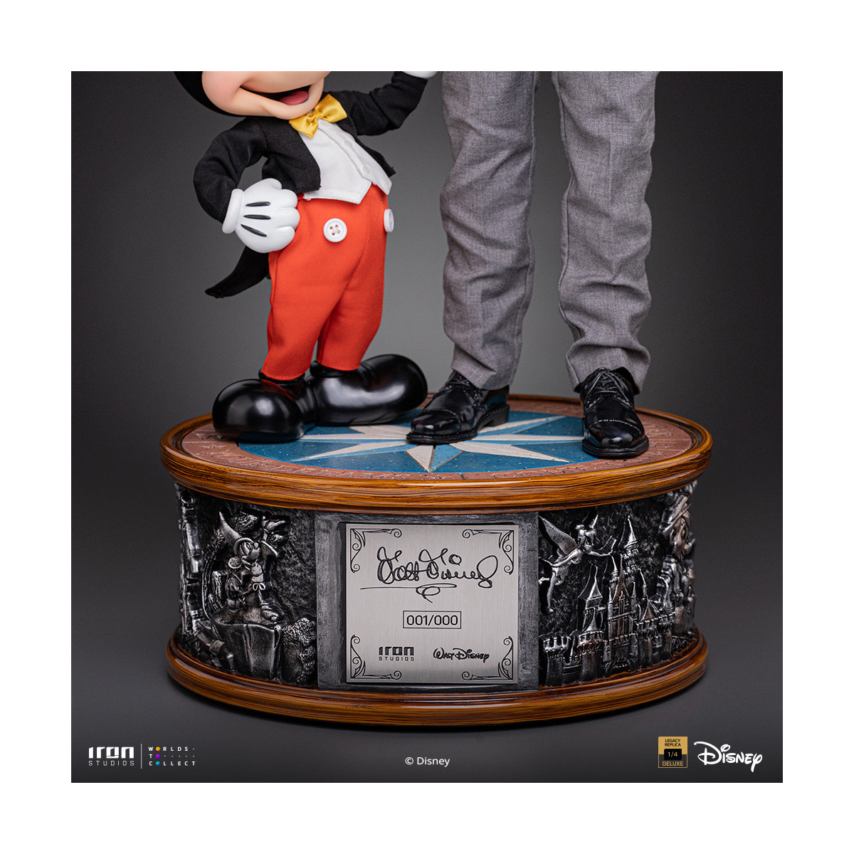 Iron Studios „ Disney “ Classics – Walt „ Disney “ & „ Micky Maus “ Mouse Legacy Replica 1:4