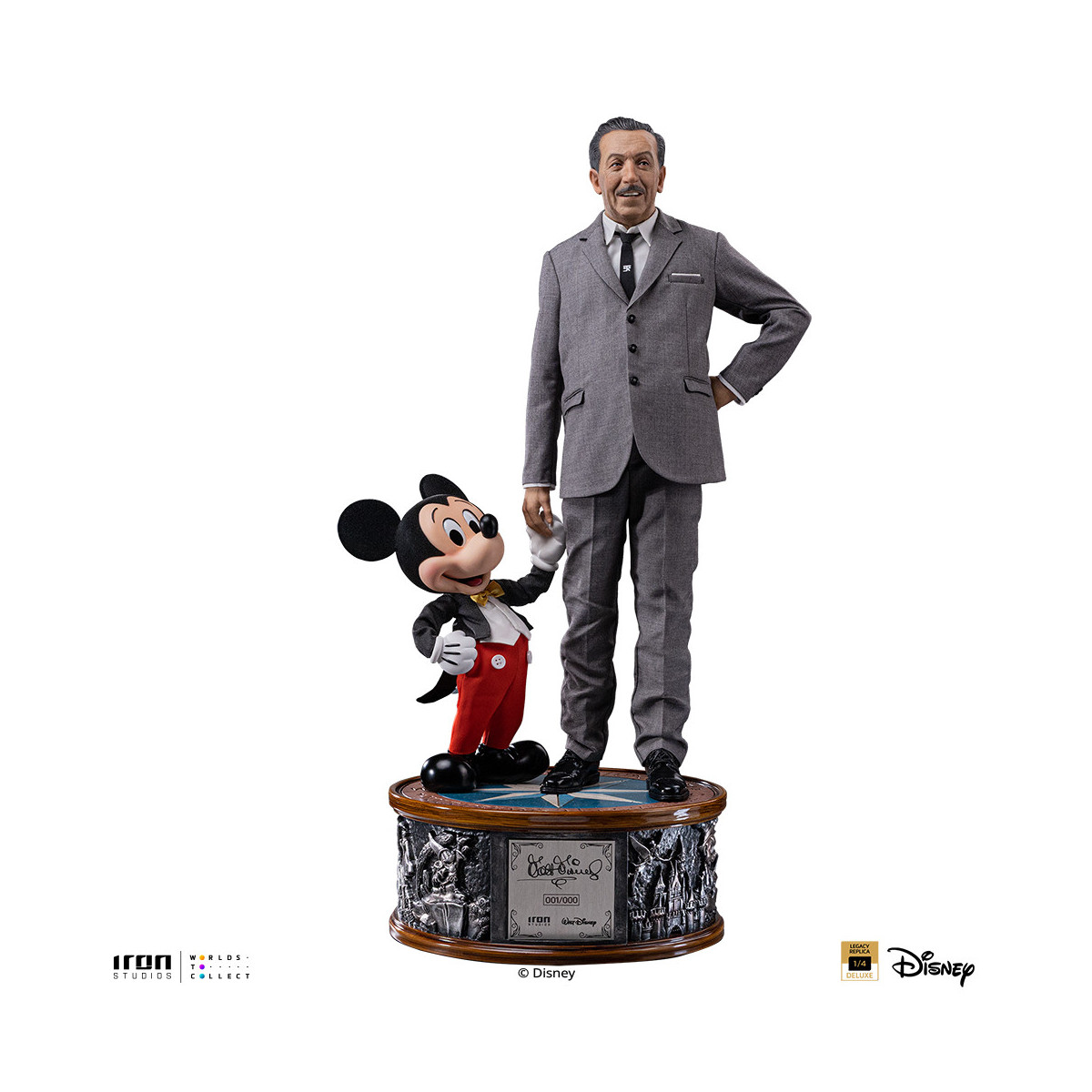 Iron Studios „ Disney “ Classics – Walt „ Disney “ & „ Micky Maus “ Mouse Legacy Replica 1:4