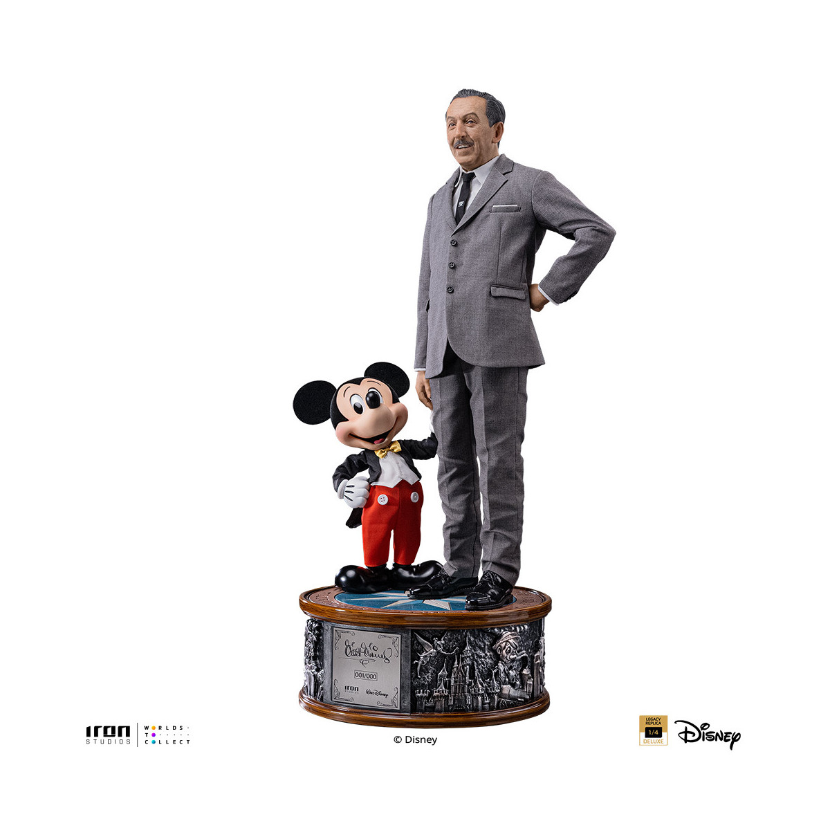 Iron Studios „ Disney “ Classics – Walt „ Disney “ & „ Micky Maus “ Mouse Legacy Replica 1:4