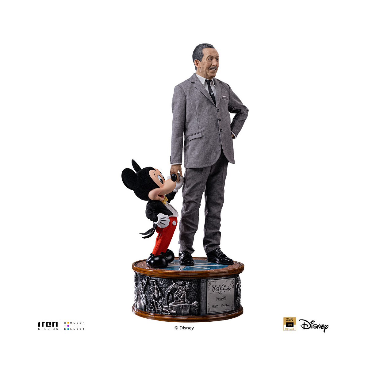 Iron Studios „ Disney “ Classics – Walt „ Disney “ & „ Micky Maus “ Mouse Legacy Replica 1:4