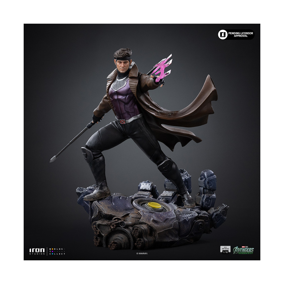 Iron Studios Marvel – Gambit Art, Maßstab 1:10 – „ Avengers “: Doomsday