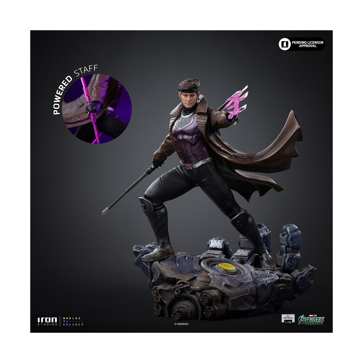 Iron Studios Marvel – Gambit Art, Maßstab 1:10 – „ Avengers “: Doomsday