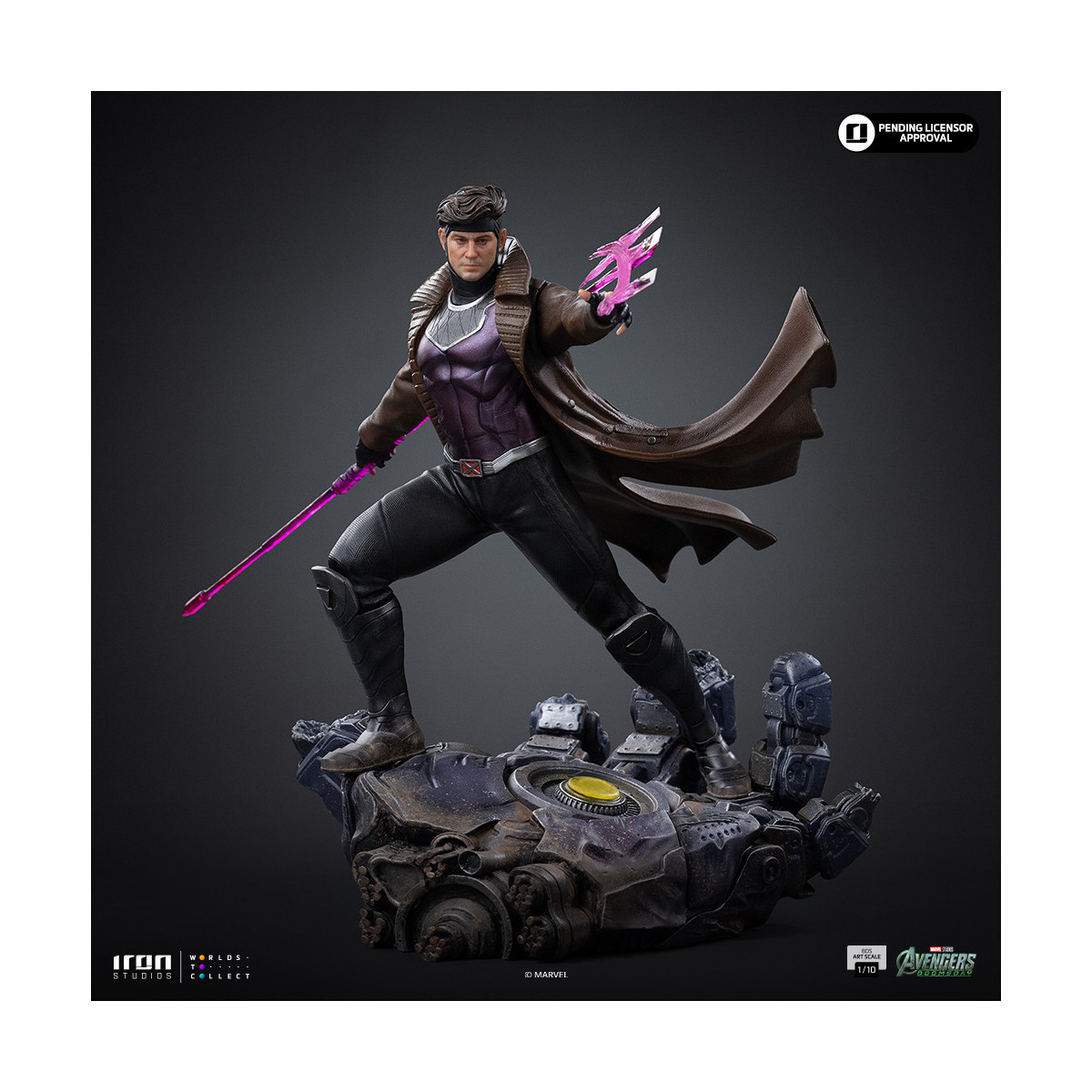Iron Studios Marvel – Gambit Art, Maßstab 1:10 – „ Avengers “: Doomsday
