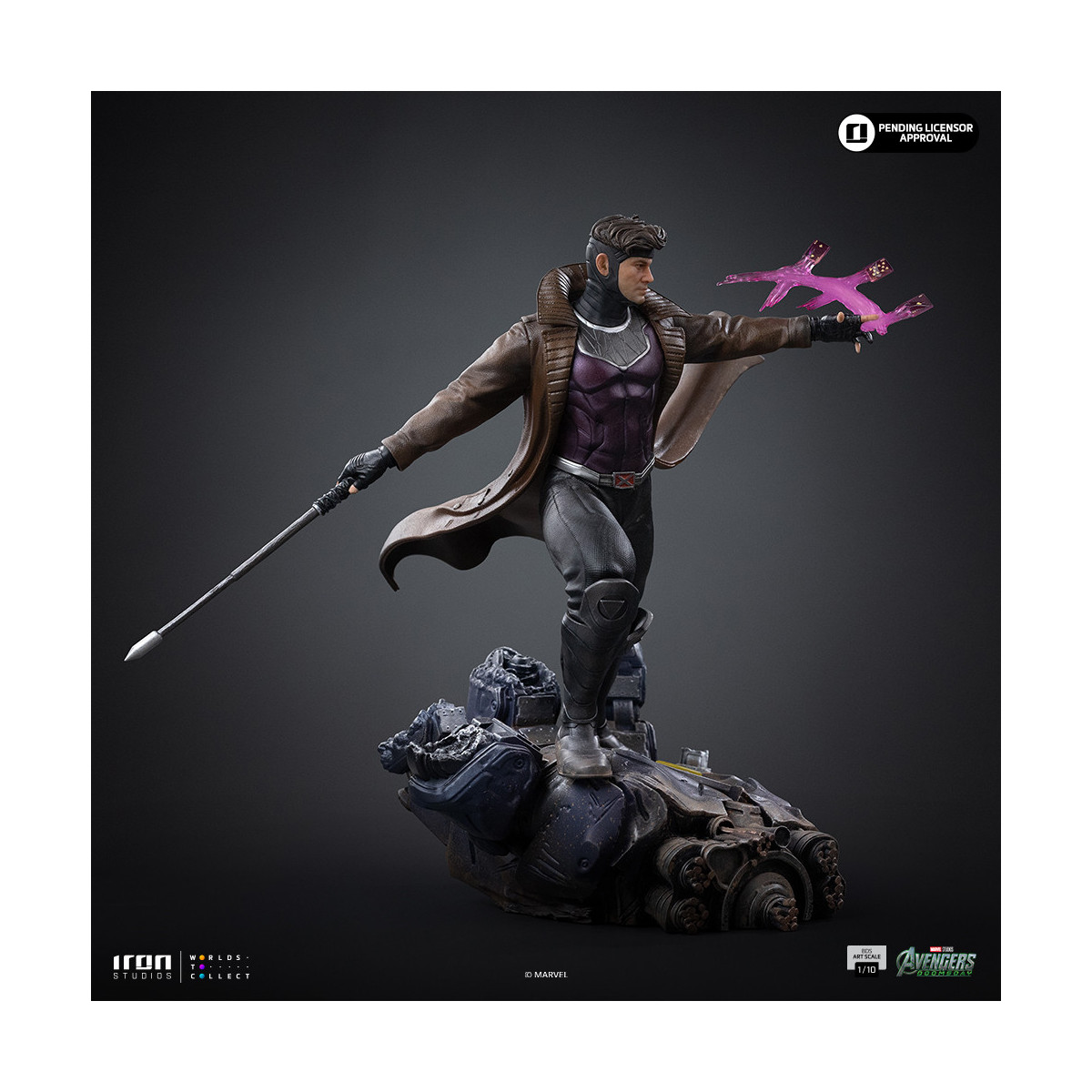 Iron Studios Marvel – Gambit Art, Maßstab 1:10 – „ Avengers “: Doomsday