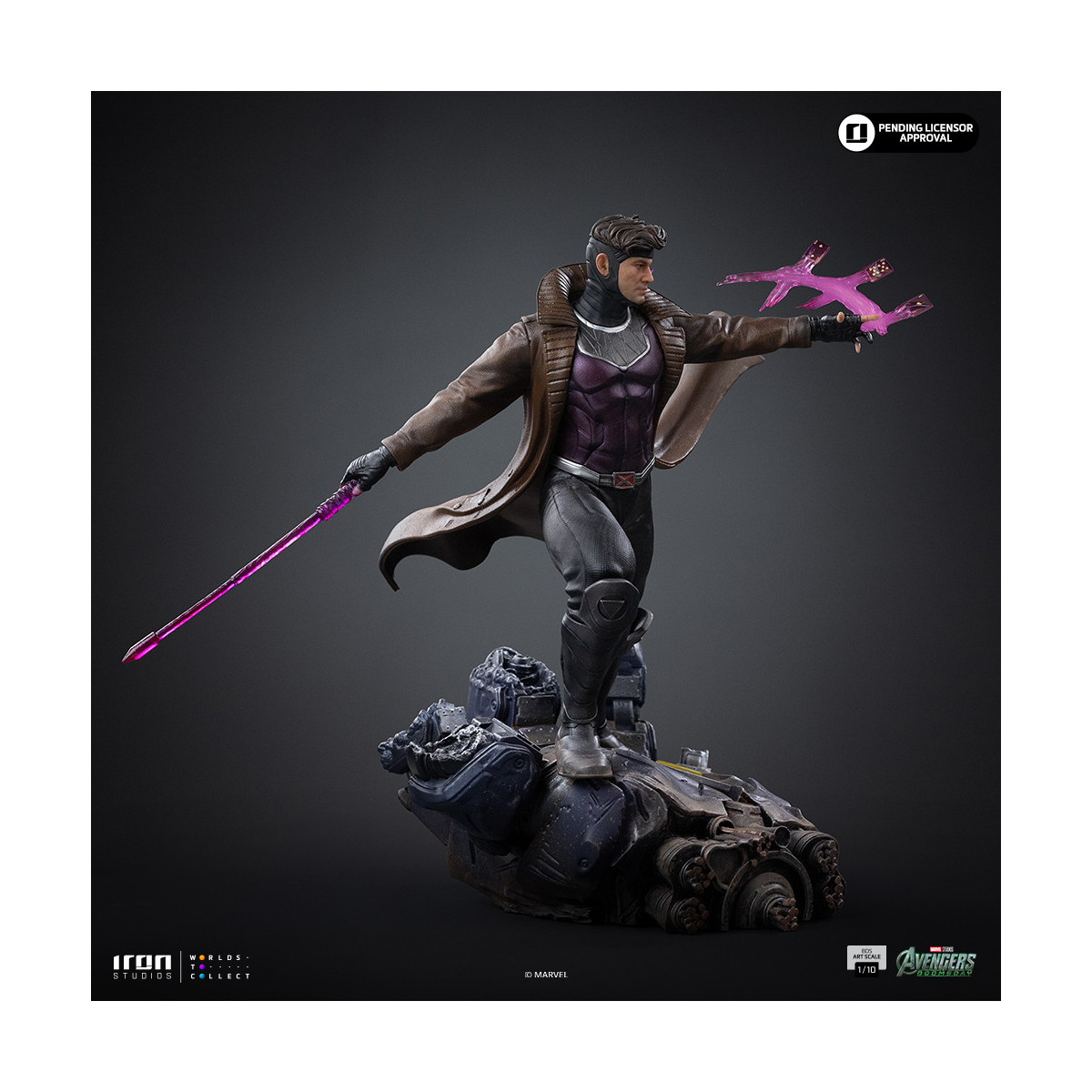 Iron Studios Marvel – Gambit Art, Maßstab 1:10 – „ Avengers “: Doomsday