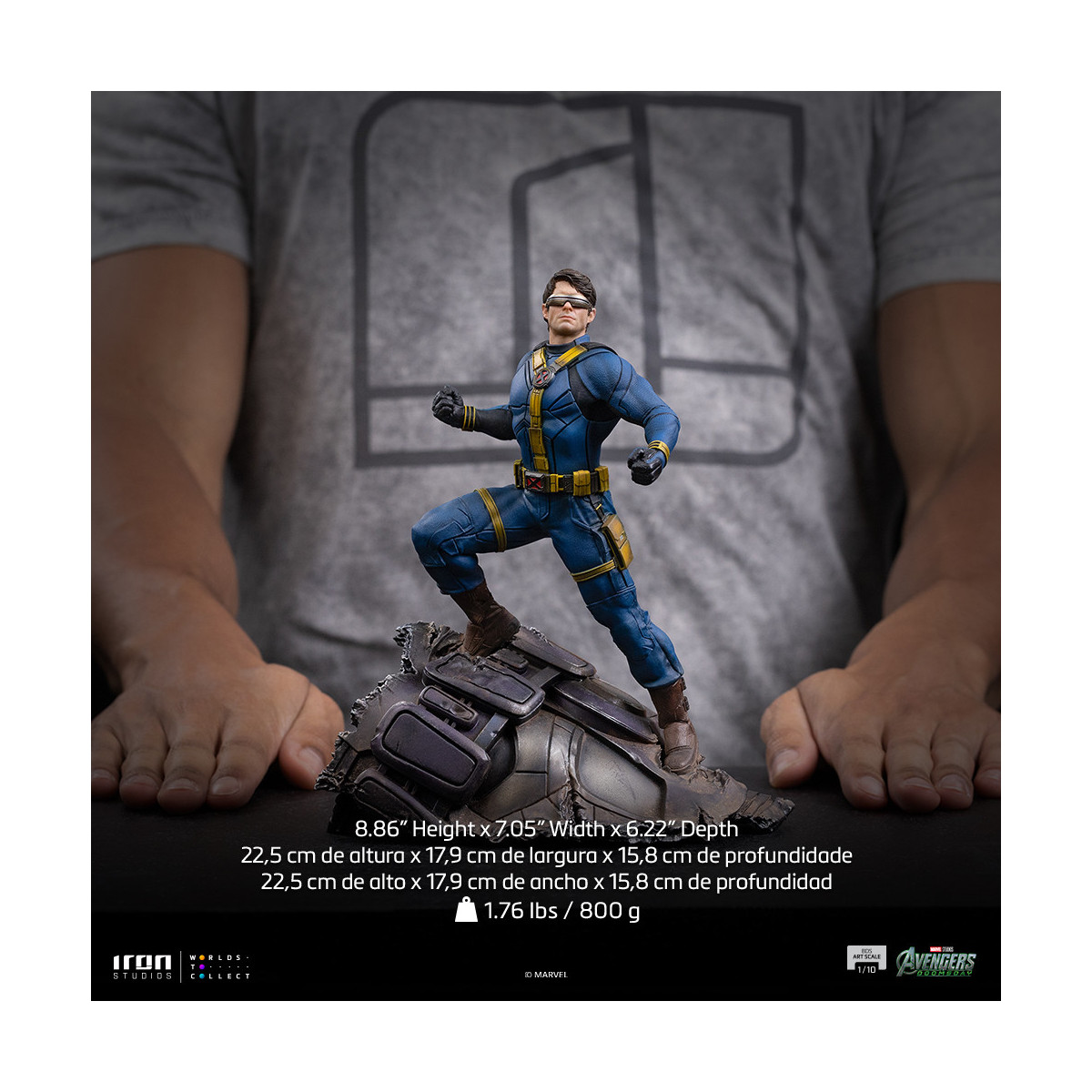 Iron Studios Marvel – Cyclops Art im Maßstab 1:10 – „ Avengers “: Doomsday