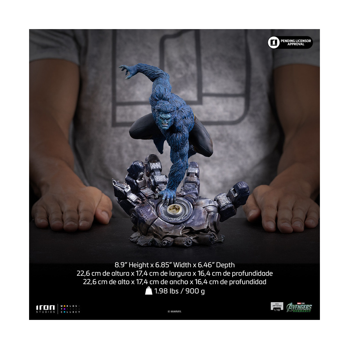 Iron Studios Marvel – Beast Art im Maßstab 1:10 – Avengers: Doomsday