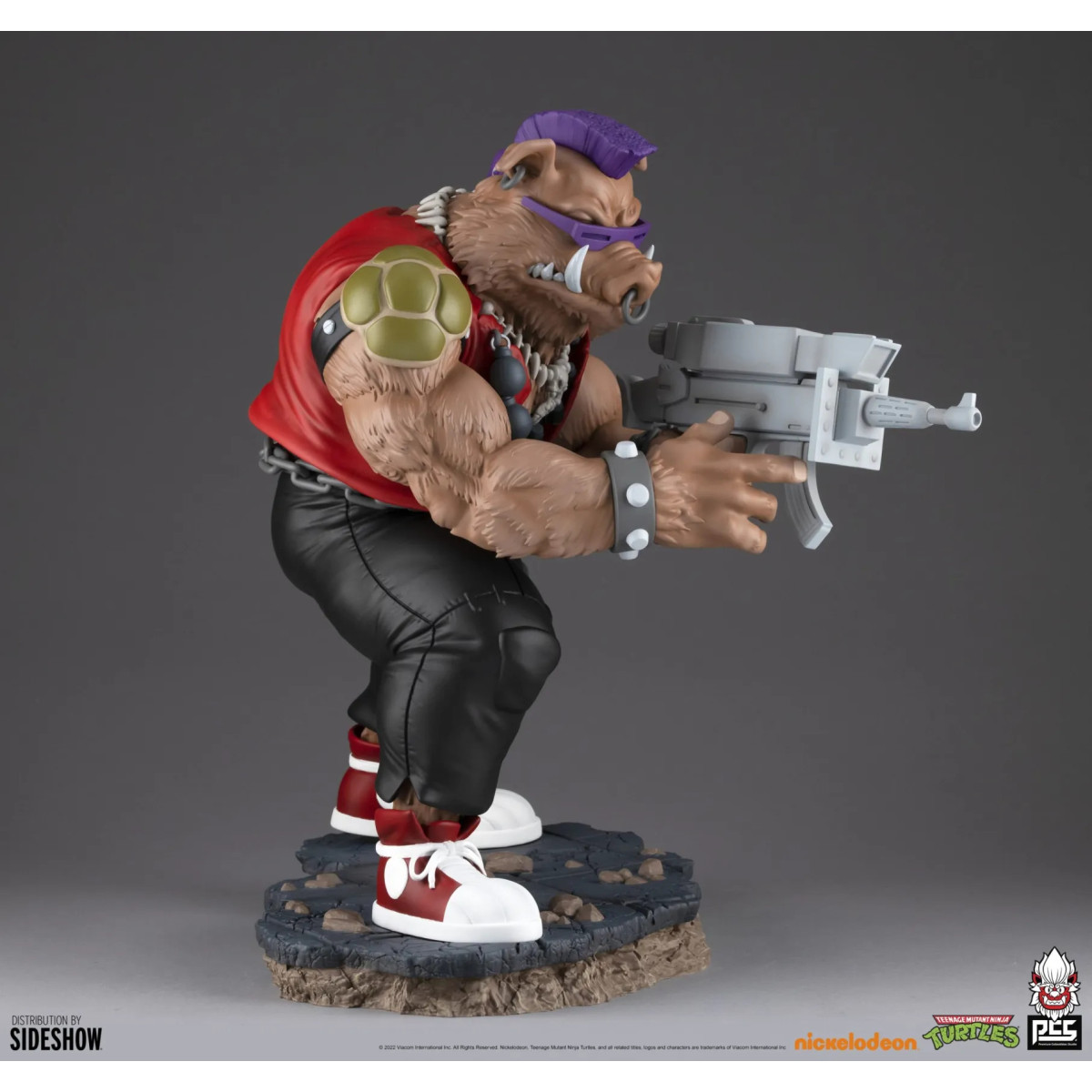 Premium Collectibles Studio „ PCS “ – Rocksteady 1/4-Statue – Teenage Mutant Ninja Turtles (TMNT) Figur