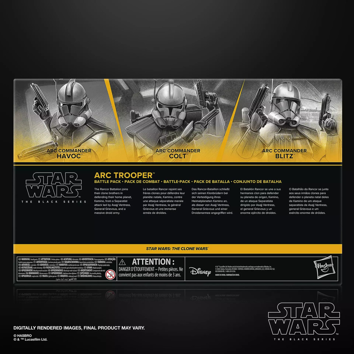 Star Wars The Black Series – ARC-Trooper-Battle-Pack (Colt, Havoc, Blitz) – The Clone Wars