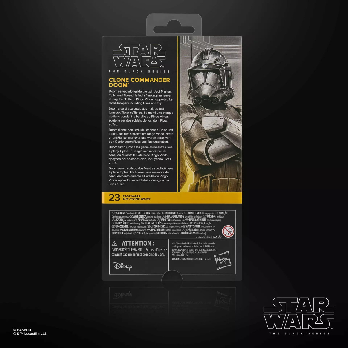Star Wars The Black Series – Klonkommandant Doom – The Clone Wars