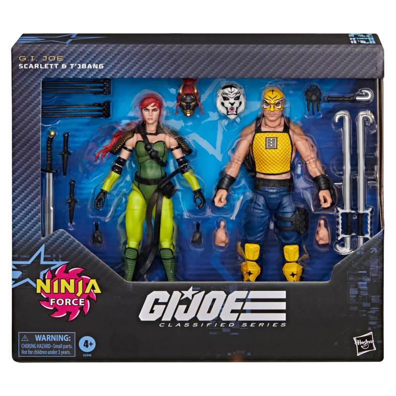 Hasbro G.I.JOE Classified-Reihe – Ninja Force Scarlett & T'Jbang