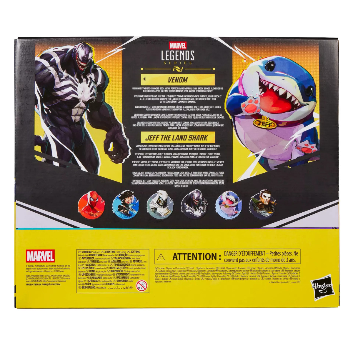 Hasbro Marvel Legends Serie „Gamerverse“ – Venom & Jeff the Land Shark – Marvel Rivals
