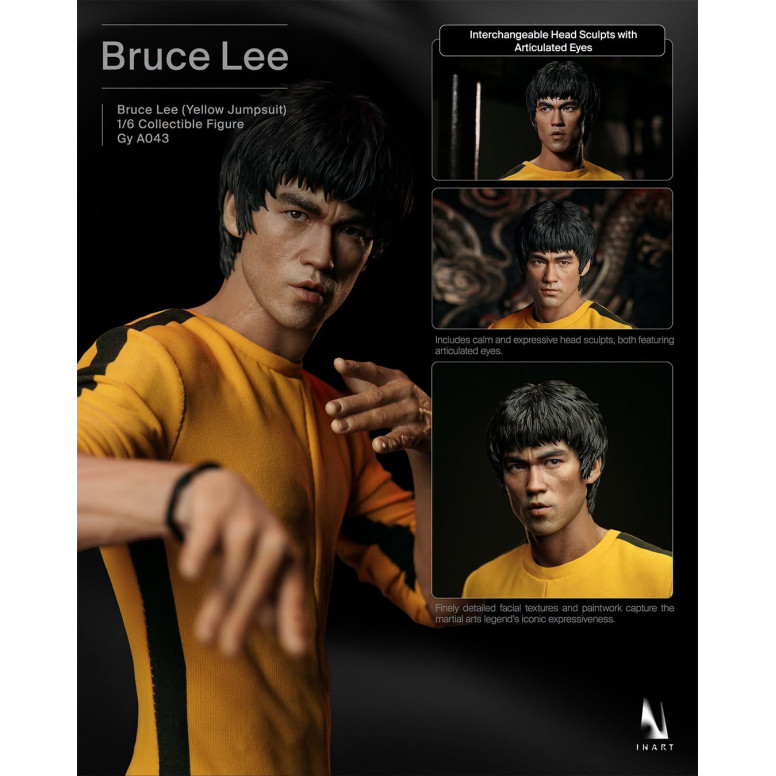 INART – „ Bruce Lee “ (gelber Overall) 1/6-Sammlerfigur – Das Spiel des Todes